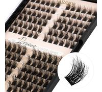 LASHVIEW Lash Clusters 144 Pcs 3D Cluster Lashes DIY Cluster Eyelash Extensions Mega Volume Reusable Individual Lashes Cluster Volume Look Super Thin Band & Soft(BDD09,10-16mix)