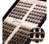 LASHVIEW Lash Clusters 144 Pcs Cluster Lashes DIY Cluster Eyelash Extensions Mega Volume Reusable Individual Lashes Cluster Volume Look Super Thin Band & Soft(D17,C-10-16mix)