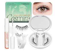 LASHVIEW Upgrade Soft Magnetic Eyelashes with Applicator, Reusable Soft Magnetic Lashes Natural Look, No Glue Needed,Comfort& Convenient Portable All-in-One Box (L01)