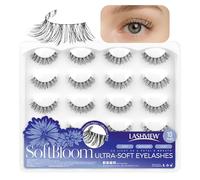LASHVIEW Upgraded Next Gen False Eyelashes, 10 Pairs, Super Soft, Ultra Light 0-Touch False Eyelashes for Easy Application, 24H (122)