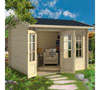 Lasita Maja Alex-Log Cabin, Wooden Garden Room, Timber Summerhouse, Home Office - L340 X W308.3 X H245.1 Cm