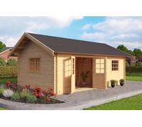 Lasita Maja Caroline W/o Doors, Windows + Caroline 40 Dgp+-Log Cabin, Garden Room, Timber Summerhouse, Home Office - L489.9 X W675 X H330.6 Cm