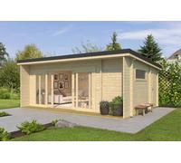 Lasita Maja Java-Log Cabin, Wooden Garden Room, Timber Summerhouse, Home Office - L648 X W470 X H245.1 Cm