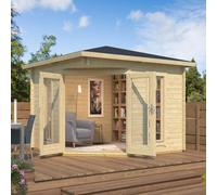 Lasita Maja Lasita Edinburgh 1 Corner Summer House - 2.8M X 2.8M - Double Glazed