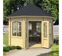 Lasita Maja Lasita Jarrow 8 Sided Octagonal Summerhouse- 3.47M X 3.47M - Windows All Round