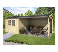 Lasita Maja Lasita Osland Ivana Log Cabin With Canopy Area 19 X 9 Ft