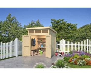 Lasita Maja Lasita Osland Kibo 1 Storage Shed With Skylight - 2M X 2M - 28mm Wall Logs