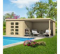 Lasita Maja Lasita Osland Novia 275 Log Cabin With Veranda - 6M X 2.7M - Summer House