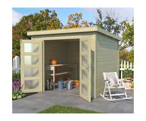Lasita Maja Lasita Osland Zambezi 4 Log Cabin - 2.5M X 2.5M - Storage Shed