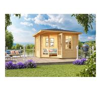 Lasita Maja Ltd Aruba 1-Log Cabin, Garden Room, Home Office - L357.4xW357.4xH265.6 cm in Light Tan Lasita Maja Ltd Light Tan