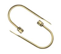 Lasitech 2pcs U Shape Curtain Hook Tieback Holder Metal Drapery Holdbacks Mounted Buckle Bronze/Gold/Silver/Red/Black/White(Antique Bronze)