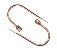 Lasitech 2pcs U Shape Curtain Hook Tieback Holder Metal Drapery Holdbacks Mounted Buckle Bronze/Gold/Silver/Red/Black/White(Red Bronze)