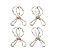 Lasitech 4pcs 270F Curtain Rope Tiebacks For Enhancing Home And Offices Space(For off white)