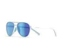Lasiyanor Lightweight TAC Polarized Tinted Classic Vintage Retro 70s Sunglasses, TR-90 Frame for Women Men, UV 400 Protection, White, Medium