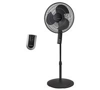 Lasko S16612 Oscillating 16″ Adjustable Pedestal Stand Fan with Timer, Thermostat and Remote for Indoor, Bedroom, Living Room, Home Office & College Dorm Use, 16 Inch, Black 16612