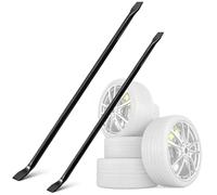 Lasnten 2 Pcs Tire Mounting Tool 38 in / 30 in Semi Tire Changing Tool Mount and Demount Iron Changing Removal Set Heavy Duty for Auto Truck Maintenance Taxi Car Tractor Bus