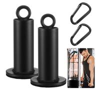 Lasnten 2 Set Weight Loading Pin with Clip Heavy Duty Attachment Fit 2 Inch Weight Plate for LAT Cable Pulley System Gym (Classical,1.9'' D X 4.7'' H)