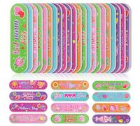 Lasnten 204 Pcs Mother's Day Gift Mom Emery Board Mother's Day Double Sided Nail File Manicure Tools for Mother's Day Party Supplies 12 Styles
