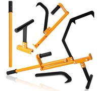 Lasnten 4-in-1 Forestry Multitool Timber Jack Log Hauler Lifter Cant Hook Heavy Duty Forestry Tool for Rolling and Raising up The Logs with Two Size Hooks