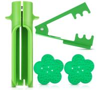Lasnten 4 Pcs Rose Thorn Stripper Tool Thorn Remover Rose Cleaner Tool to Remove Leafs Thorns for Wedding Home Flower Shop DIY Professional Florist Gardening Making Floral Arrangement(Green)