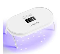 LASONAS UV LED Nail Lamp for Gel Polish 24W UV Light 3 Timer Setting Fast Drying Curing Mini Portable Cure Lamp for Gel Stickers and Strips Home Nail Care Salon