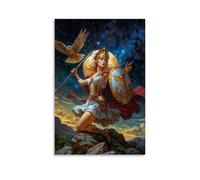 LASOQUAN Athena, Goddess of Wisdom And Warfare Poster Decorative Painting Canvas Wall Posters And Art Picture Print Modern Family Bedroom Decor Posters 16x24inch(40x60cm)