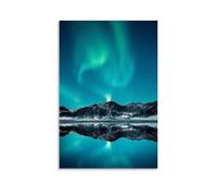 LASOQUAN Icelandic Aurora Borealis Poster Decorative Painting Canvas Wall Posters And Art Picture Print Modern Family Bedroom Decor Posters 24x36inch(60x90cm)