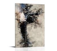 LASOQUAN Jackson Music Screen Poster Decorative Painting Canvas Wall Posters And Art Picture Print Modern Family Bedroom Decor Posters 24x36inch(60x90cm)