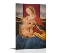 LASOQUAN Virgin Mary Maria Jesus Poster Decorative Painting Canvas Wall Posters And Art Picture Print Modern Family Bedroom Decor Posters 16x24inch(40x60cm)