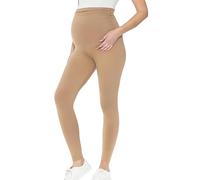 Lasora Maternity Leggings,Over The Belly Pregnancy Yoga Pants,Active Wear Workout Leggings,Maternity Clothes (Skin Color,S)