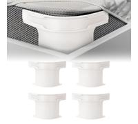Laspi Bed Sheet Holder with Lock Strips, 4PCS Heavy Duty Lock Sheet Holders Fitted, Bed Sheet Clips for Bedding, Sheet Corner Holders for Mattress Protectors, Blankets, Bedding (White)