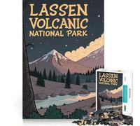 Lassen Volcanic National Park 1000 Pieces Jigsaws Adults Puzzles Gifts Anxiety Relief Snug Connection Fun Hobby Wall Display (38x52cm)