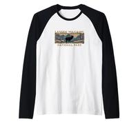 Lassen Volcanic National Park California Mountains Souvenir Raglan Baseball Tee