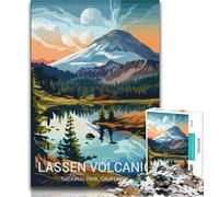 Lassen Volcanic National Park Jigsaw Puzzles for Adults 1000 Pieces,Family Game Stress Reliever Difficult Challenge Great Gifts And Toys 38x26cm
