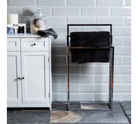 Lassic Bath Vida 3 Tier Silver Square Freestanding Towel Stand