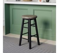 Lassic Chef Vida Wooden Revolving Bar Stool - Black