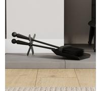Lassic Fire Vida Hearth Black Fireplace Shovel And Brush Set