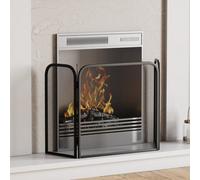Lassic Fire Vida Roxby Black 3 Panel Fire Guard Fireplace Cover