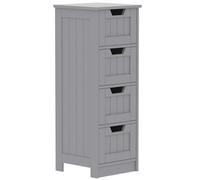 Lassic Hayle Matt Grey Bathroom Drawer Cabinet (H) 810mm (W) 300mm (D) 30Cm