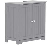 Lassic Hayle Matt Grey Freestanding Double Bathroom Sink Cabinet (H) 600mm (W) 600mm (D) 30Cm
