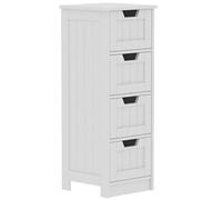 Lassic Hayle Matt White Bathroom Drawer Cabinet (H) 810mm (W) 300mm (D) 30Cm