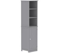 Lassic Hayle Tall Matt Grey Single Wall-Mounted Bathroom Cabinet (H)170Cm (W)40Cm
