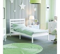 Lassic Junior Vida Libra White Single Wooden Childrens Bed Frame, 190 X 90Cm