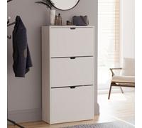 Lassic Vida Designs 3 Drawer White Shoe Cabinet - Fsc Certified