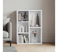 Lassic Vida Designs 5 Cube Storage Unit Shelving Bookcase Display Organiser - Modern Cube Shelf For Living Room, Bedroom, Office, White