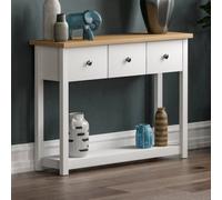 Lassic Vida Designs Arlington White 3 Drawer Console Table With Undershelf
