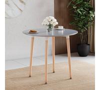 Lassic Vida Designs Batley 4 Seater Round Dining Table, Grey