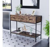 Lassic Vida Designs Brooklyn Dark Wood 3 Drawer Console Table With Undershelf