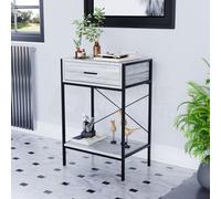 Lassic Vida Designs Brooklyn Grey 1 Drawer Console Table With Undershelf