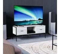 Lassic Vida Designs Brooklyn Grey 2 Drawer Industrial Tv Unit Stand